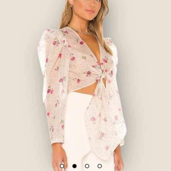 L’Academie REVOLVE | The Lottie Crop Top in Multi Floral | Size S - Picture 2 of 16